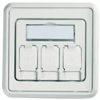 Kontaktligzdas panelis Telegärtner H02010A0053 Balts