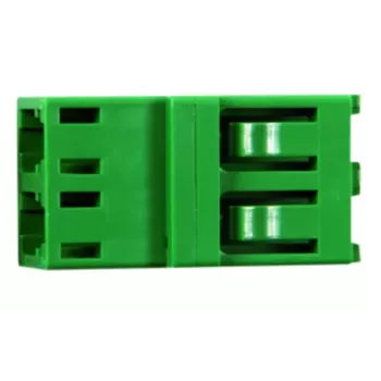 Šķiedru optikas adapteris LC/APC Telegärtner J08071A0004 Zaļš