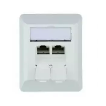 Telegärtner J00023A0204 sienas kontaktligzda RJ-45, Cat.6a, ekranēta, balta
