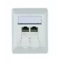 Telegärtner J00023A0204 sienas kontaktligzda RJ-45, Cat.6a, ekranēta, balta