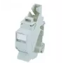 Telegärtner J00023A0206 RJ-45 kontaktligzda, Cat.6A, TH35 sliedei, gaiši pelēka