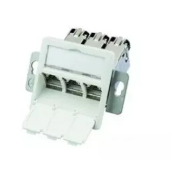 Telegärtner J00020A0512 RJ-45 kontaktligzda, Cat6a, balta