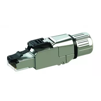 Telegärtner J00026A5000 RJ-45 savienotājs Cat6a kabeļiem, sudraba krāsā