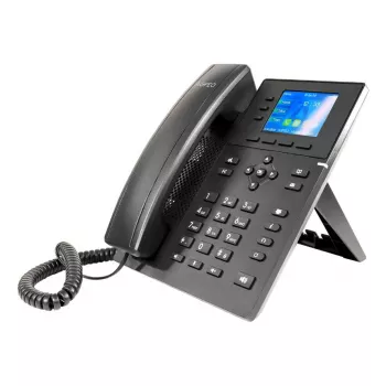 IP telefons AGFEO T 17 SIP — 3 rindu LCD, PoE, 320x240, 1000 kontaktu telefongrāmata, melns
