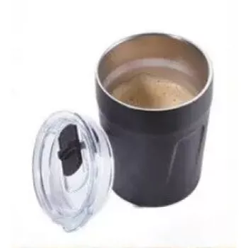 TROIKA ESPRESSO DOPPIO 160 ml termokrūze, melna, nerūsējošais tērauds