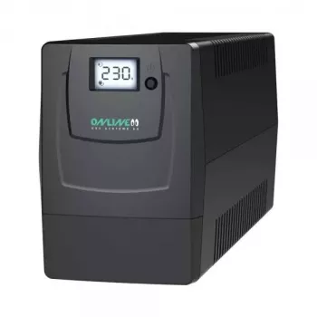 Nepārtrauktās barošanas avots ONLINE USV-Systeme YUNTO Smile 400 Line-Interactive 0.4 kVA 240 W 2 AC rozetes 12 V 4.5 Ah LCD tornis