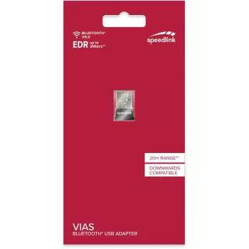 SpeedLink VIAS Nano USB Bluetooth 5.0 adapteris, melns