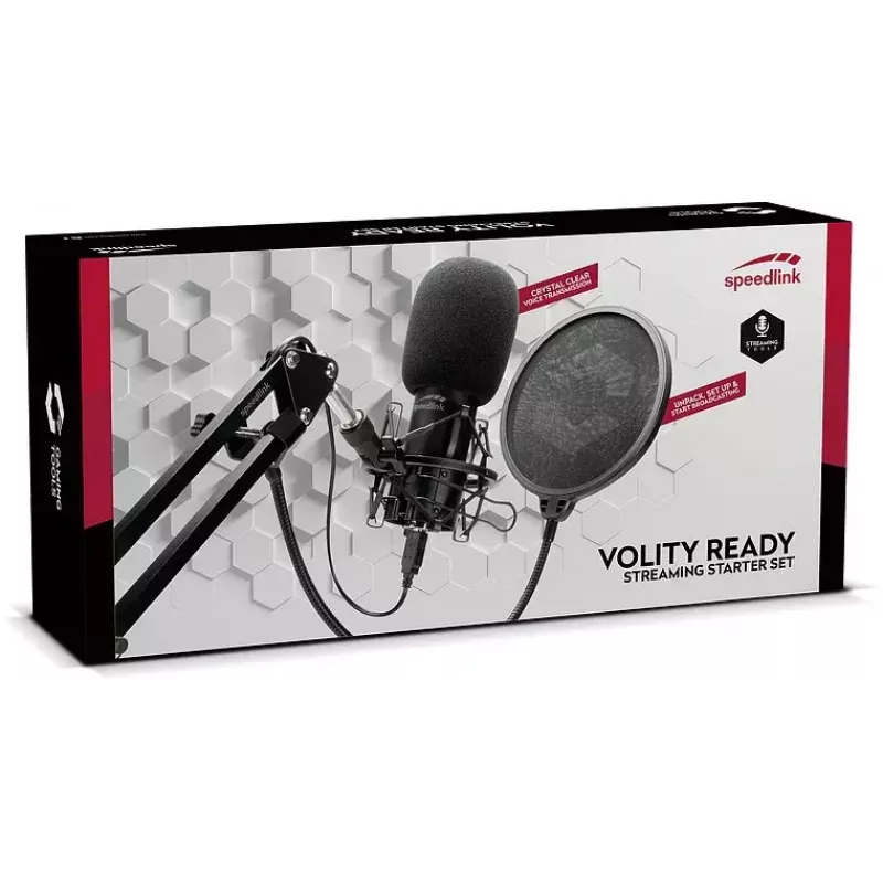 Studijas mikrofons SPEEDLINK Volity Ready Melns
