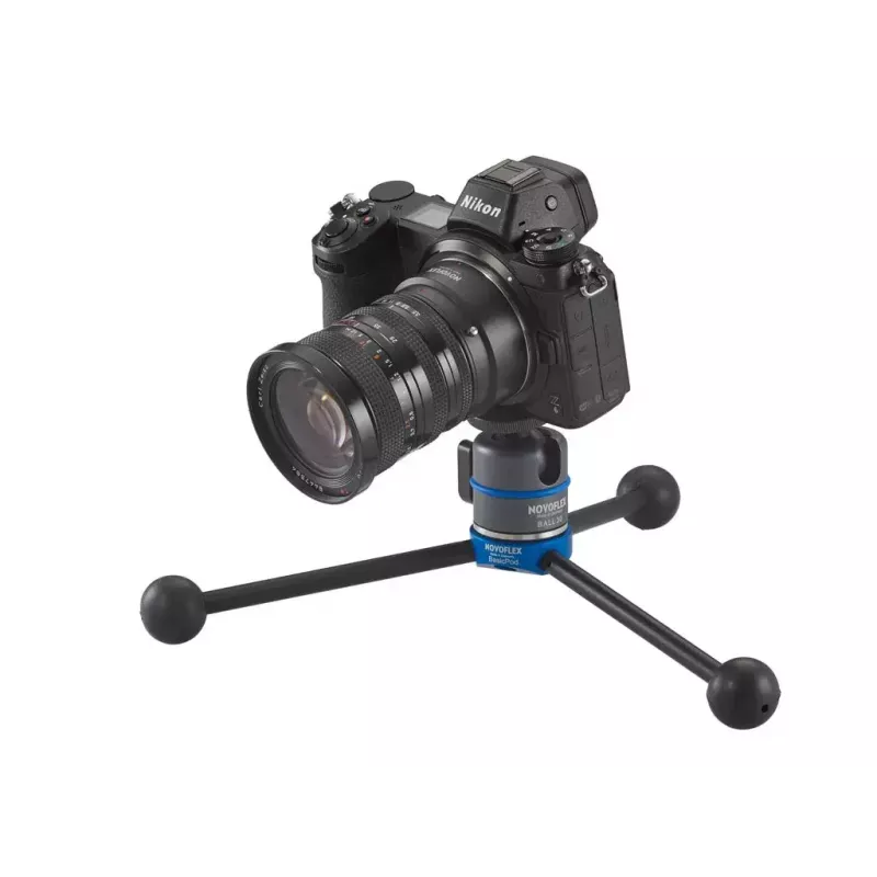 Statīvs Novoflex BasicPod Mini digitālajām un filmu kamerām melns/zils