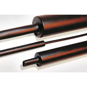 Termosarūkošā caurule HellermannTyton 323-20500, melna, 1 m garums, Ø min 5 mm, Ø max 16 mm, iepakojumā 8 gab.