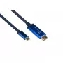 Video kabeļa adapteris Alcasa 4520-CSF030B 3 m zils