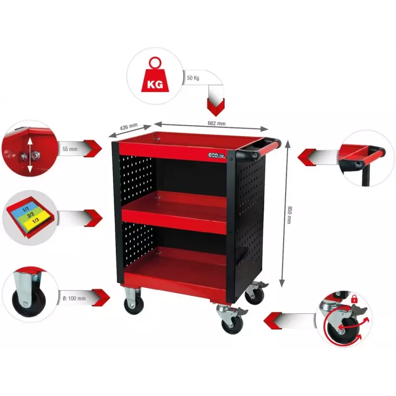 Instrumentu uzglabāšanas kaste KS Tools 890.0006 350x250x130 mm