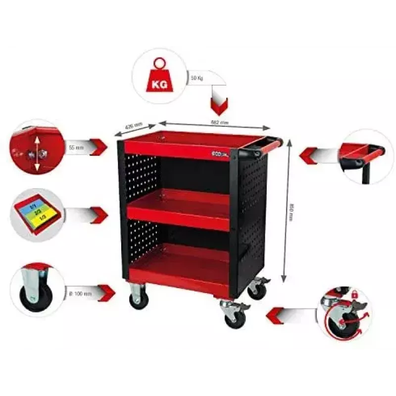 Instrumentu uzglabāšanas kaste KS Tools 890.0006 350x250x130 mm