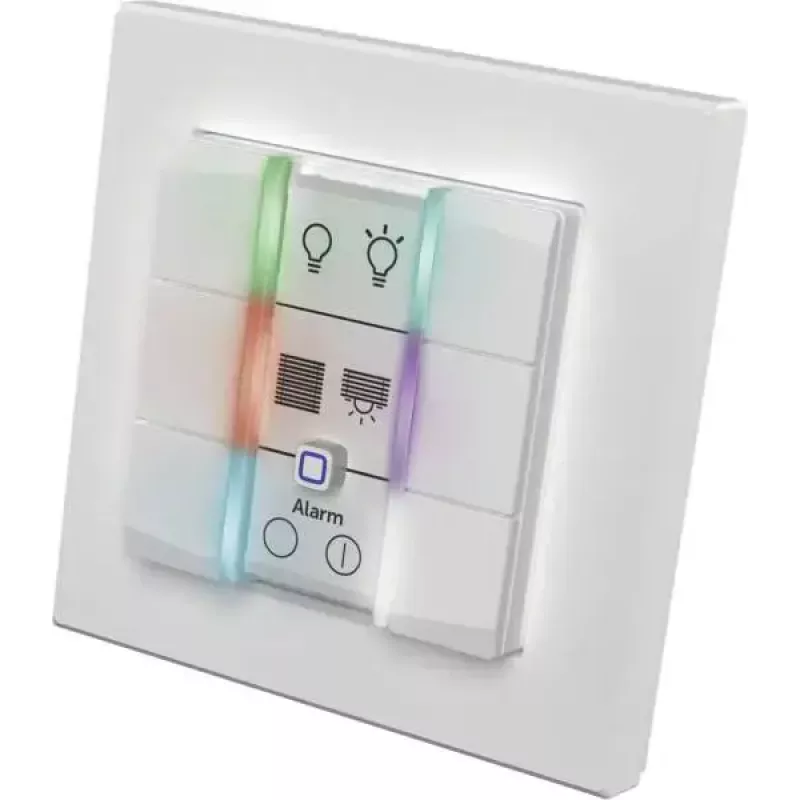 Sienas slēdžu panelis eQ-3 Homematic IP Wandtaster 6-pogu balts plastmasa