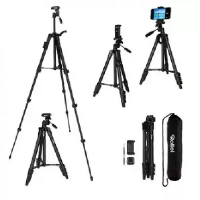 Statīvs Rollei 22638 viedtālrunim/akcijas kamerai, 3 kājas, melns