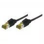 EXC Patch RJ45 S/FTP CAT 7 LSOH Snagless Melns 20m Tīkla kabelis