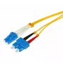 Optiskās šķiedras kabelis Tecline 799LS10 LC SC SMF 10 m Dzeltens