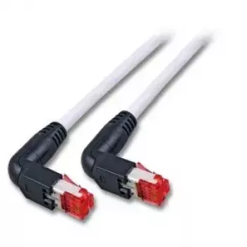 Tīkla kabelis EFB Elektronik RJ45 90°S/STP Cat6 RJ-45 Cat7 3 m Pelēks