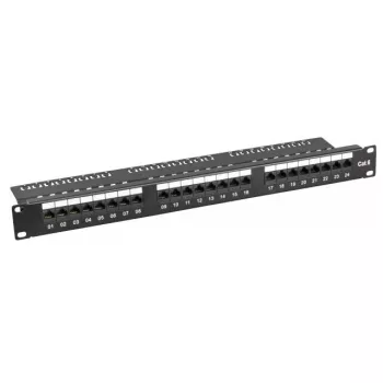 Patch Panel EFB Elektronik 37583SW.1 – 24 portu, 1U, 19 collu, zeltīti kontakti