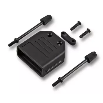 EFB Elektronik Flip-Top D-Sub pārsegs, 15 kontaktu, melns