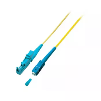 Šķiedru optikas kabelis EFB Elektronik O0839.5 — OS2, 5 m, E-2000 (LSH) uz LC, 9 µm, dzeltens