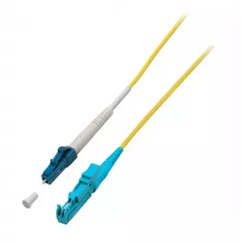 Optiskās šķiedras savienotājkabelis EFB Elektronik O0863.5 — OS2 9 µm, E-2000 (LSH) uz LC, 5 m, dzeltens