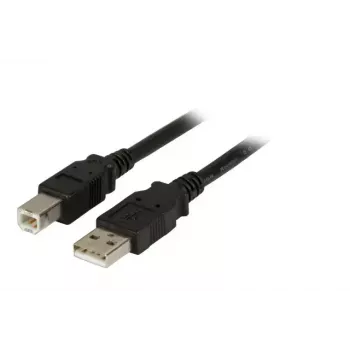 USB kabelis EFB Elektronik K5256SW.1,8 1,8m USB A USB B Melns