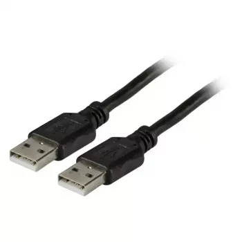 USB 2.0 A–A kabelis EFB Elektronik 1,5 m, vīrietis–vīrietis, 0,48 Gbit/s, melns, magnētiski ekranēts