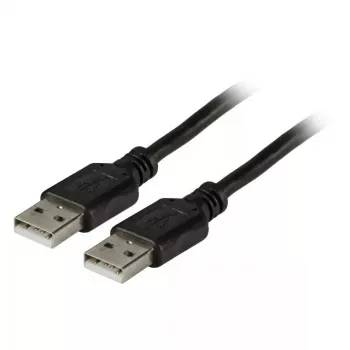 USB kabelis EFB Elektronik USB 2.0 A/A 3m Melns