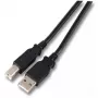USB kabelis EFB Elektronik K5255SW.0,5 0.5m USB A uz USB B Melns