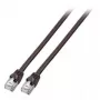Tīkla kabelis EFB Elektronik S/FTP Cat.6 RJ45 Melns 10 m
