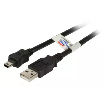 USB kabelis EFB Elektronik K5251SW.0,5 0.5m USB A Mini-USB B Melns
