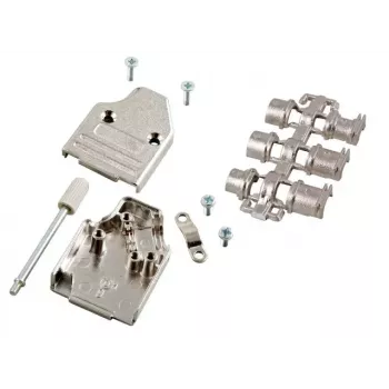 Koaksiālā kontaktligzda EFB Elektronik 29563.1, pilna metāla korpuss, 35° leņķis, sudrabs