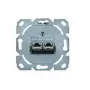 Rozetes kontaktligzda 2 x RJ-45 Telegärtner J00020A0510