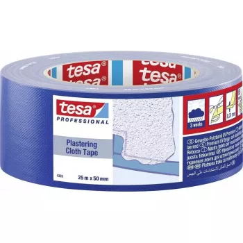 Plastmasas auduma līmlente Tesa 04363 25 m x 31 mm zila