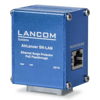 Lancom Systems AirLancer SN-LAN Gigabit Ethernet PoE pārsprieguma aizsargs 1000 Mbit/s, 1.2 A, alumīnijs, zils