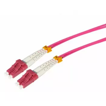 Šķiedru optikas kabelis Tecline 798LL00 LC OM4 0.5 m Rozā Violeta