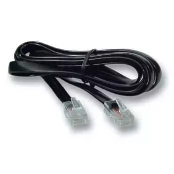 Telefona kabelis EFB Elektronik K2406SW.6 6 m Melns