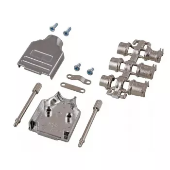 EFB Elektronik E-MHDM 37-K pilnmetāla D-Sub apvalks, 180°, 37 kontakti
