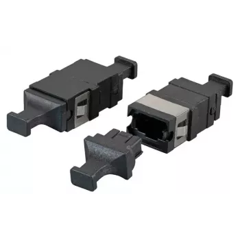 Šķiedru optikas adapteris EFB Elektronik 53458.1 MTP/MPO daudzmodu un vienmodu, melns, 12.9×20.5×9.3 mm