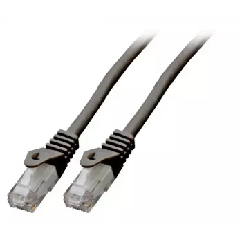 Tīkla kabelis EFB Elektronik K8104SW.7,5 RJ-45 Cat6 7.5 m Melns