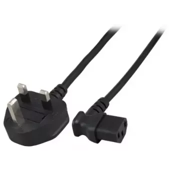 Strāvas kabelis EFB Elektronik EK460.1,8 Melns 3 m BS 1363/A C13 savienotājs
