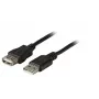 USB kabelis EFB Elektronik K5220SW.1 1m USB A Melns