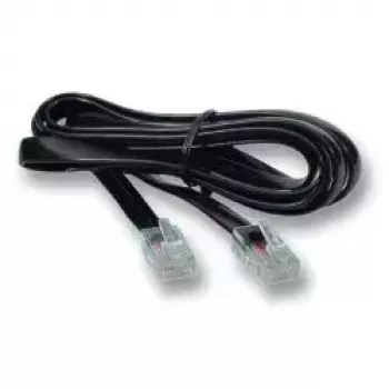 Telefona kabelis EFB Elektronik K2402SW.1 1 m Melns