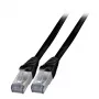 Tīkla kabelis EFB Elektronik K5538SW.5 RJ-45 Cat6a 5m Melns