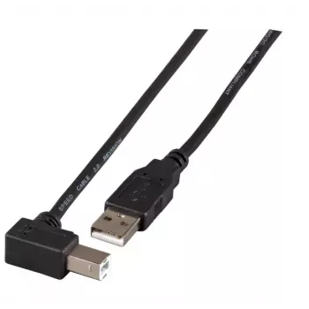 USB kabelis EFB Elektronik K5260SW.1,8 1,8m USB A - USB B melns