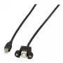 USB kabelis EFB Elektronik K5293SW.0,5V2 0.5m USB 2.0 Melns