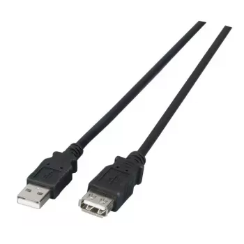 USB A — USB A kabelis EFB Elektronik K5205.3 — USB 2.0, 3 m, melns