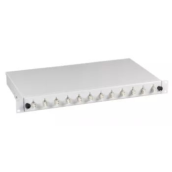 Šķiedru sadales panelis EFB Elektronik BA71921.12 — LC, 0U, pelēks, 483×44.5×244 mm