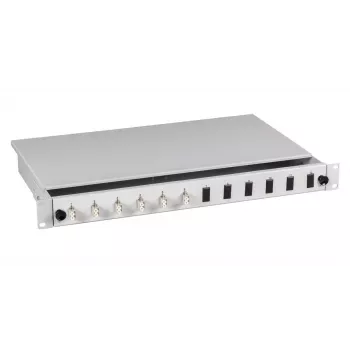 Šķiedru sadales panelis EFB Elektronik BA71921.12 — LC, 0U, pelēks, 483×44.5×244 mm